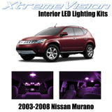 XtremeVision Interior LED for Nissan Murano 2003-2008 (9 Pieces) Pink Interior L