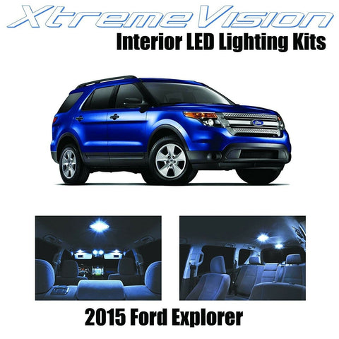 XtremeVision LED for Ford Explorer 2015+ (11 Pieces) Cool White Premium Interior