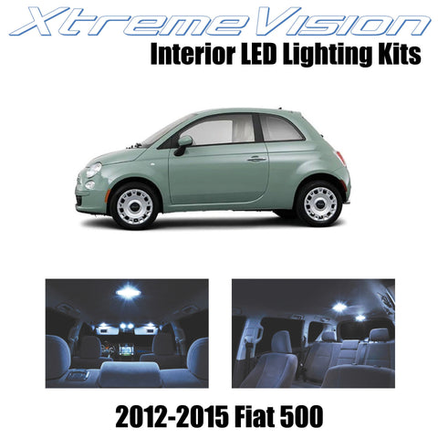 XtremeVision Interior LED for Fiat 500 2012-2015 (3 pieces) Cool White Interior