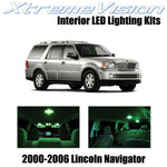 XtremeVision Interior LED for Lincoln Navigator 2000-2006 (6 Pieces) Green Inter