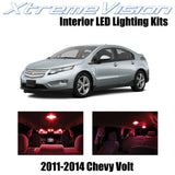 XtremeVision Interior LED for Chevy Volt 2011-2014 (7 Pieces) Red Interior LED K