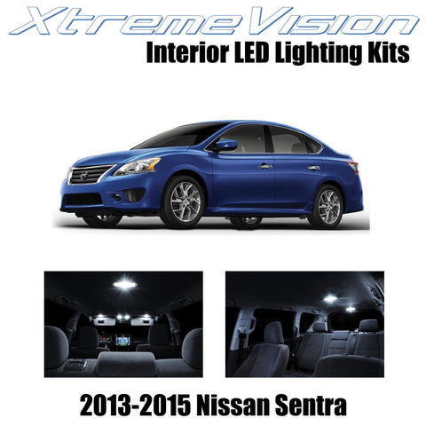 XtremeVision Interior LED for Nissan Sentra 2013-2015 (4 Pieces) Pure White Inte