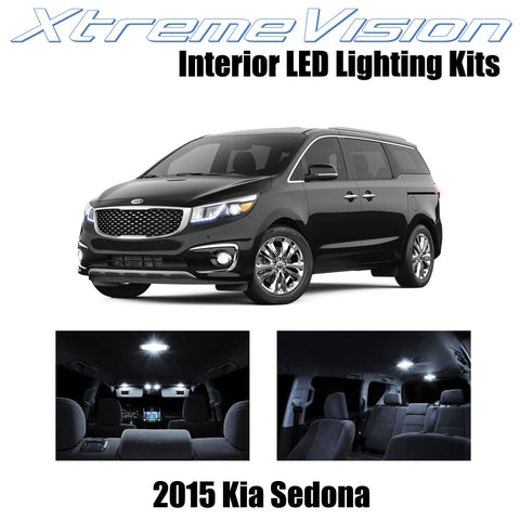 XtremeVision Interior LED for Kia Sedona 2015+ (9 Pieces) Pure White Interior LE