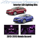 XtremeVision Interior LED for Honda Accord 2013-2015 (8 Pieces) Pink Interior LE