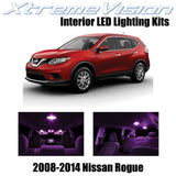 XtremeVision Interior LED for Nissan Rogue 2008-2014 (12 Pieces) Pink Interior L