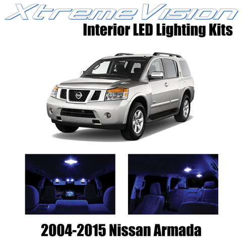 XtremeVision Interior LED for Nissan Armada 2004 -2015 (16 Pieces) Blue Interior