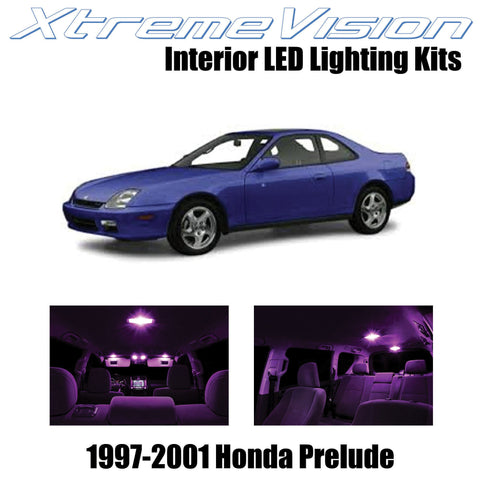 XtremeVision Interior LED for Honda Prelude 1997-2001 (5 Pieces) Pink Interior L