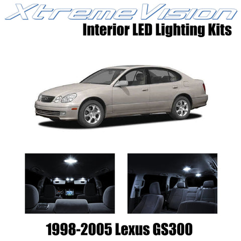 XtremeVision Interior LED for Lexus GS300 GS400 GS430 1998-2005 (12 Pieces) Pure