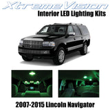 XtremeVision Interior LED for Lincoln Navigator 2007-2015 (5 Pieces) Green Inter