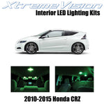 XtremeVision Interior LED for Honda CR-Z 2010-2015 (9 Pieces) Green Interior LED