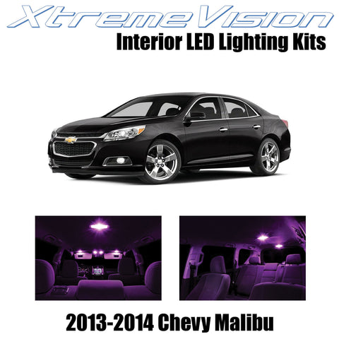 XtremeVision Interior LED for Chevy Malibu 2013-2014 (5 Pieces) Pink Interior LE
