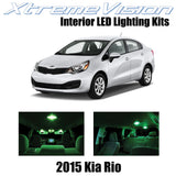 XtremeVision Interior LED for Kia Rio 2015+ (8 Pieces) Green Interior LED Kit  +