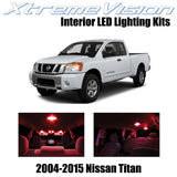 XtremeVision Interior LED for Nissan Titan 2004-2015 (16 Pieces) Red Interior LE