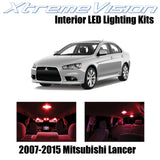XtremeVision Interior LED for Mitsubishi Evo Lancer 2007-2015 (8 Pieces) Red Int
