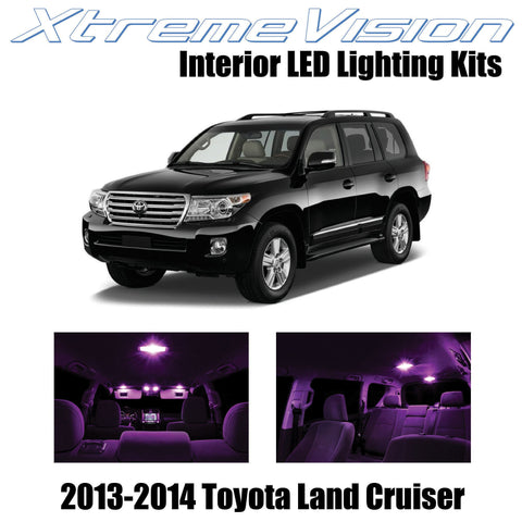 XtremeVision Interior LED for Toyota Land Cruiser 2013-2014 (9 Pieces) Pink Inte