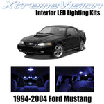 XtremeVision Interior LED for Ford Mustang 1994-2004 (5 Pieces) Blue Interior LE