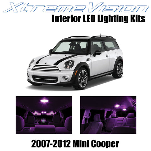 XtremeVision Interior LED for Mini Cooper 2007-2012 (10 Pieces) Pink Interior LE