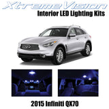 XtremeVision Interior LED for Infiniti QX70 2015+ (12 Pieces) Blue Interior LED
