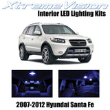 XtremeVision Interior LED for Hyundai Santa Fe 2007-2012 (8 Pieces) Blue Interio