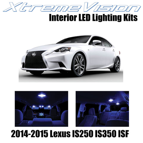 XtremeVision Interior LED for Lexus IS250 IS350 ISF 2014-2015 (11 Pieces) Blue I