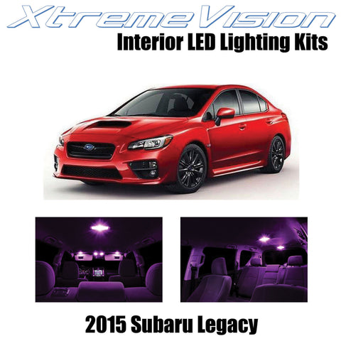 XtremeVision Interior LED for Subaru Legacy 2015+ (12 Pieces) Pink Interior LED
