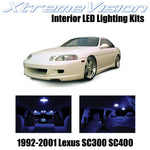 XtremeVision Interior LED for Lexus SC300 SC400 1992-2001 (5 Pieces) Blue Interi