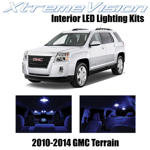 XtremeVision Interior LED for GMC Terrain 2010-2014 (5 Pieces) Blue Interior LED