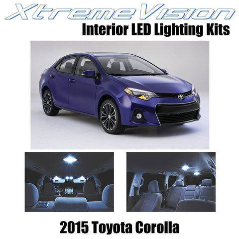 XtremeVision LED for Toyota Corolla 2015+ (6 Pieces) Cool White Premium Interior LED Kit Package + Installation Tool
