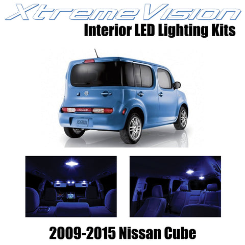 XtremeVision Interior LED for Nissan Cube 2009-2015 (5 Pieces) Blue Interior LED