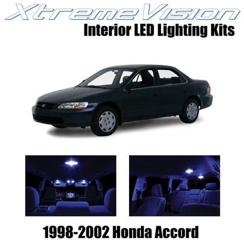 XtremeVision Interior LED for Honda Accord 1998-2002 (12 Pieces) Blue Interior L