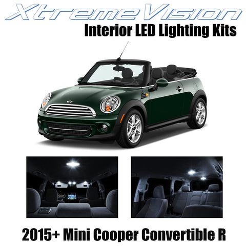 XtremeVision Interior LED for Mini Cooper Convertible R 2015+ (10 Pieces) Pure W
