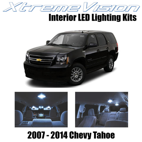 XtremeVision Interior LED for Chevy Tahoe 2007-2014 (12 Pieces) Cool White Inter