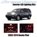 XtremeVision Interior LED for Honda Pilot 2009-2014 (16 Pieces) Red Interior LED