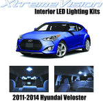 XtremeVision Interior LED for Hyundai Veloster 2011-2014 (7 Pieces) Cool White Interior LED Kit + Installation Tool