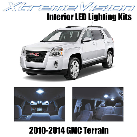 XtremeVision Interior LED for GMC Terrain 2010-2014 (5 Pieces) Cool White Interi