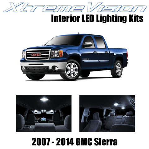 XtremeVision Interior LED for GMC Sierra 2007-2014 (14 Pieces) Pure White Interi