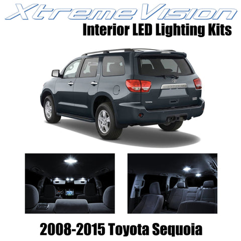 XtremeVision Interior LED for Toyota Sequoia 2008-2015 (13 Pieces) Pure White In