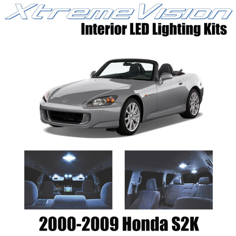 XtremeVision Interior LED for Honda S2000 S2K 2000-2009 (4 Pieces) Blue Interior