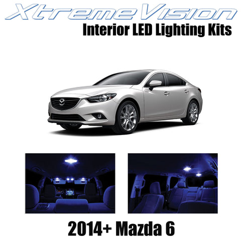 XtremeVision Interior LED for Mazda 6 2014+ (12 Pieces) Blue Interior LED Kit  +