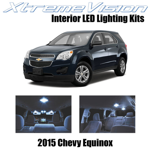 XtremeVision Interior LED for Chevy Equinox 2015 (11 Pieces) Cool White Interior