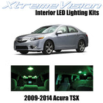 XtremeVision Interior LED for Acura TSX 2009-2014 (12 Pieces) Green Interior LED
