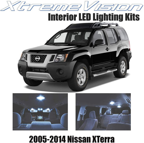 XtremeVision Interior LED for Nissan Xterra 2005-2014 (8 Pieces) Cool White Interior LED Kit + Installation Tool