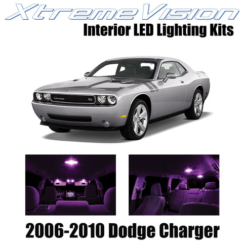 XtremeVision Interior LED for Dodge Challenger 2006-2010 (5 Pieces) Pink Interio