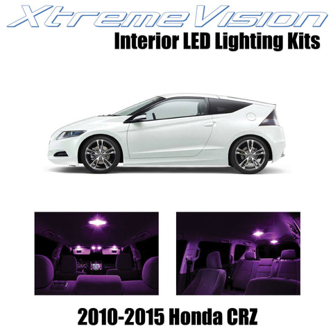 XtremeVision Interior LED for Honda CR-Z 2010-2015 (9 Pieces) Pink Interior LED
