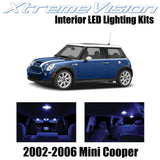 XtremeVision Interior LED for Mini Cooper 2002-2006 (7 Pieces) Blue Interior LED