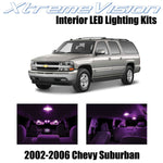 XtremeVision Interior LED for Chevy Suburban 2002-2006 (10 Pieces) Pink Interior