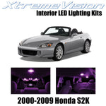 XtremeVision Interior LED for Honda S2000 S2K 2000-2009 (4 Pieces) Pink Interior