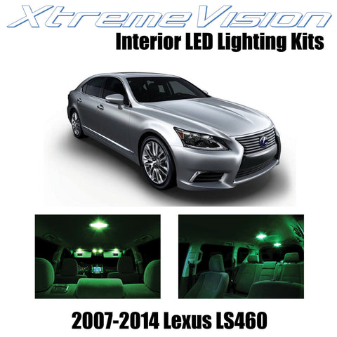 XtremeVision Interior LED for Lexus LS460 LS600h 2007-2014 (13 Pieces) Green Int