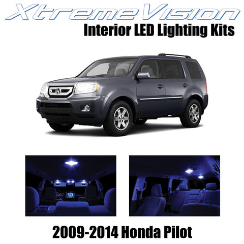 XtremeVision Interior LED for Honda Pilot 2009-2014 (16 Pieces) Blue Interior LE