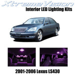 XtremeVision Interior LED for Lexus LS430 2001-2006 (9 Pieces) Pink Interior LED